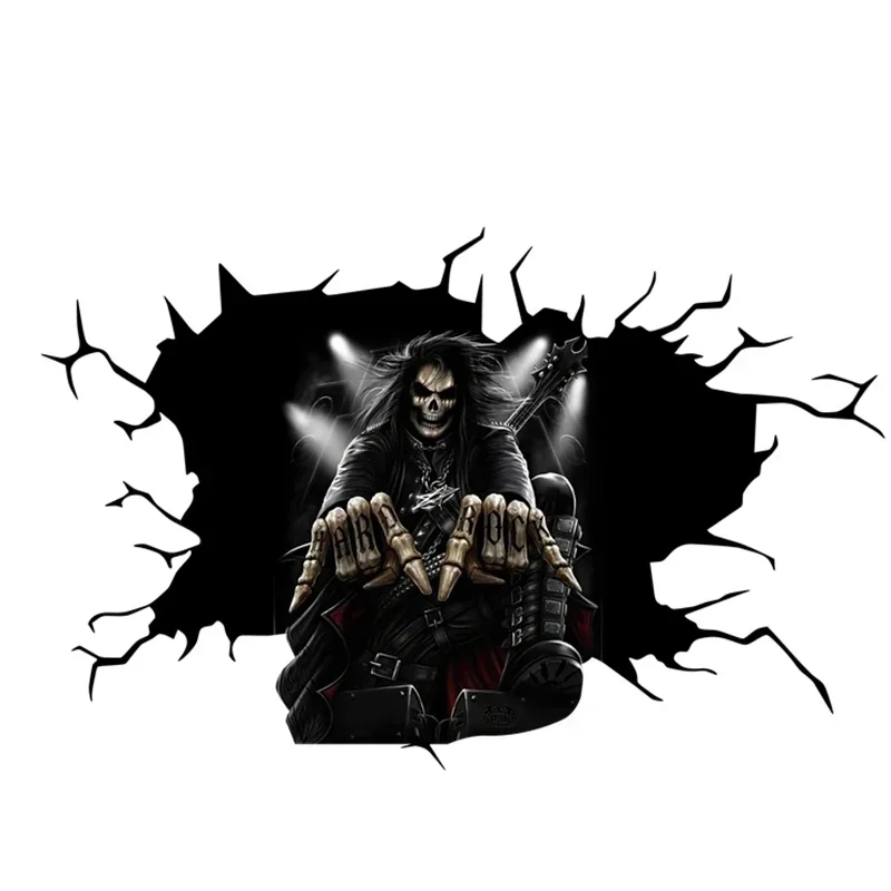 Halloween Skeleton Decoration - ハロウィーンの骸骨をモチーフにしたホラーカー用ステッカー。PVCビニール製で、車やキャラバンの外装を個性的に飾り付けることができます。