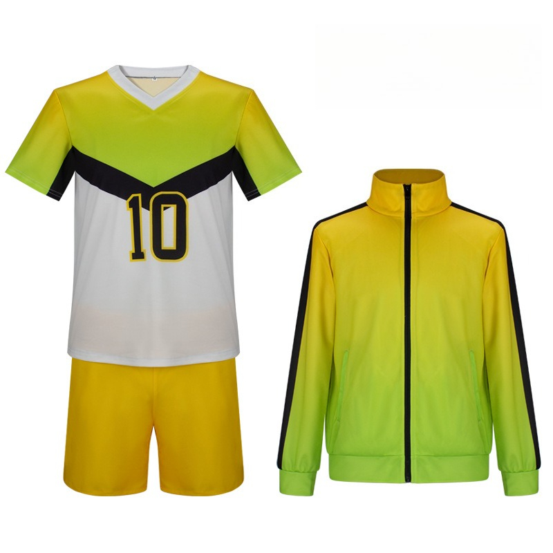 Halloween Costume Kids - アニメ Itachiyama 研究所制服サクサ久美コスプレ衣装バレーボール少年 NO 10 制服コート