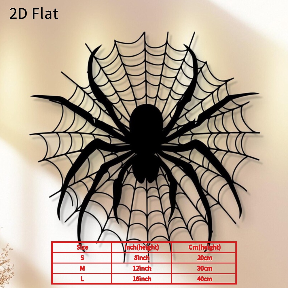 HELLOYOUNG ハロウィーンの不気味な蜘蛛の壁飾り、2 - Spider Web Halloween Decoration のレビューと価格