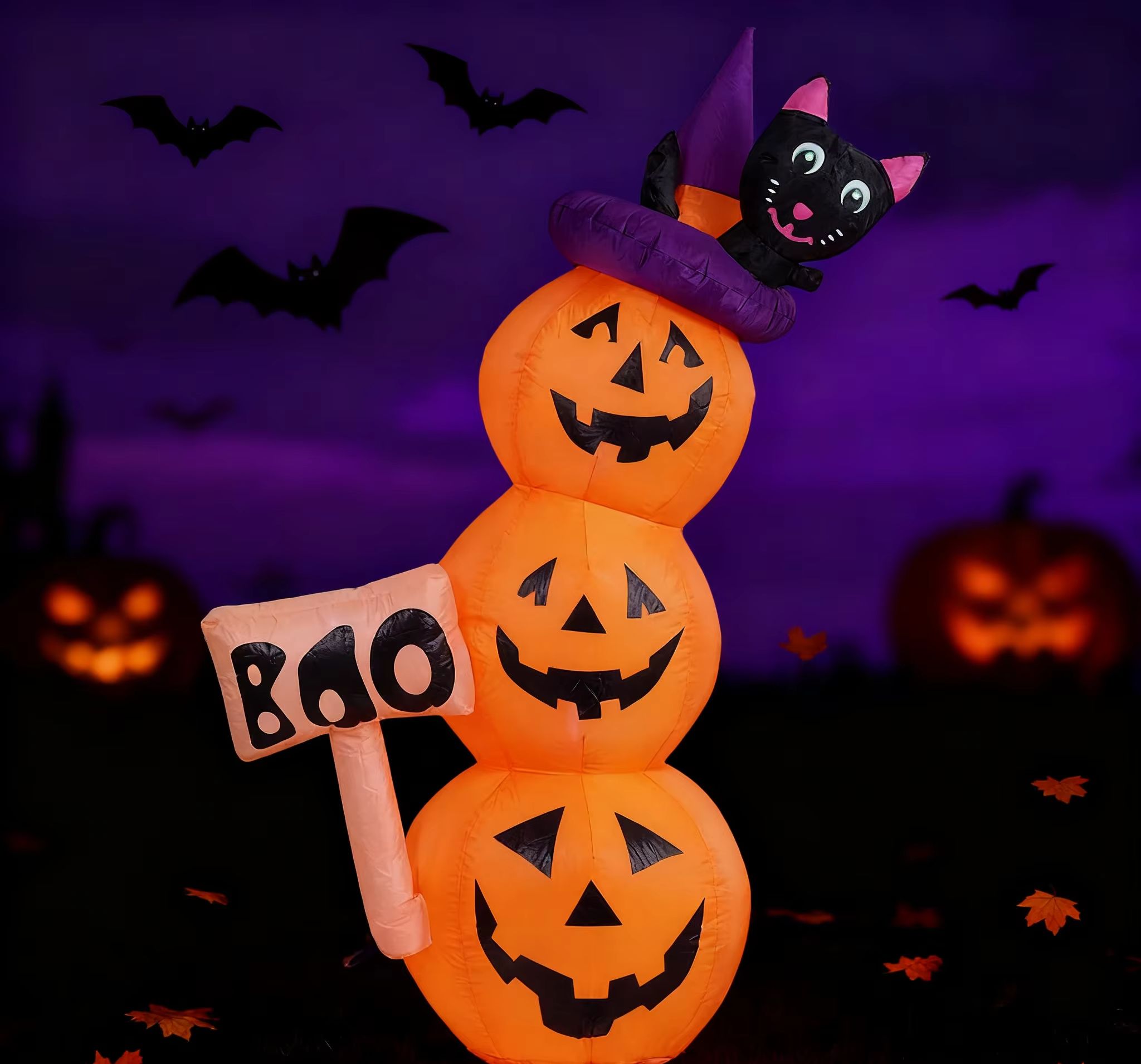 5.2フィート/1.6メートル ハロウィン用インフレータブル - Halloween Pumpkin Decor Led のレビューと価格