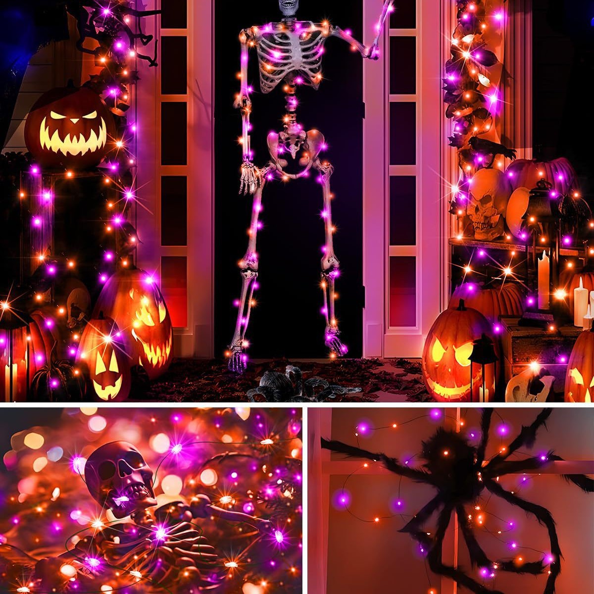 ハロウィン LED ソーラー銅線ストリングライト屋外防水オレ - Halloween Led String Lights Orange のレビューと価格