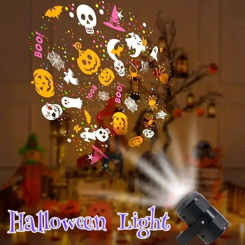 ハロウィン LED プロジェクターライト屋外クリスマス庭の装 - Pumpkin Lantern Halloween のレビューと価格