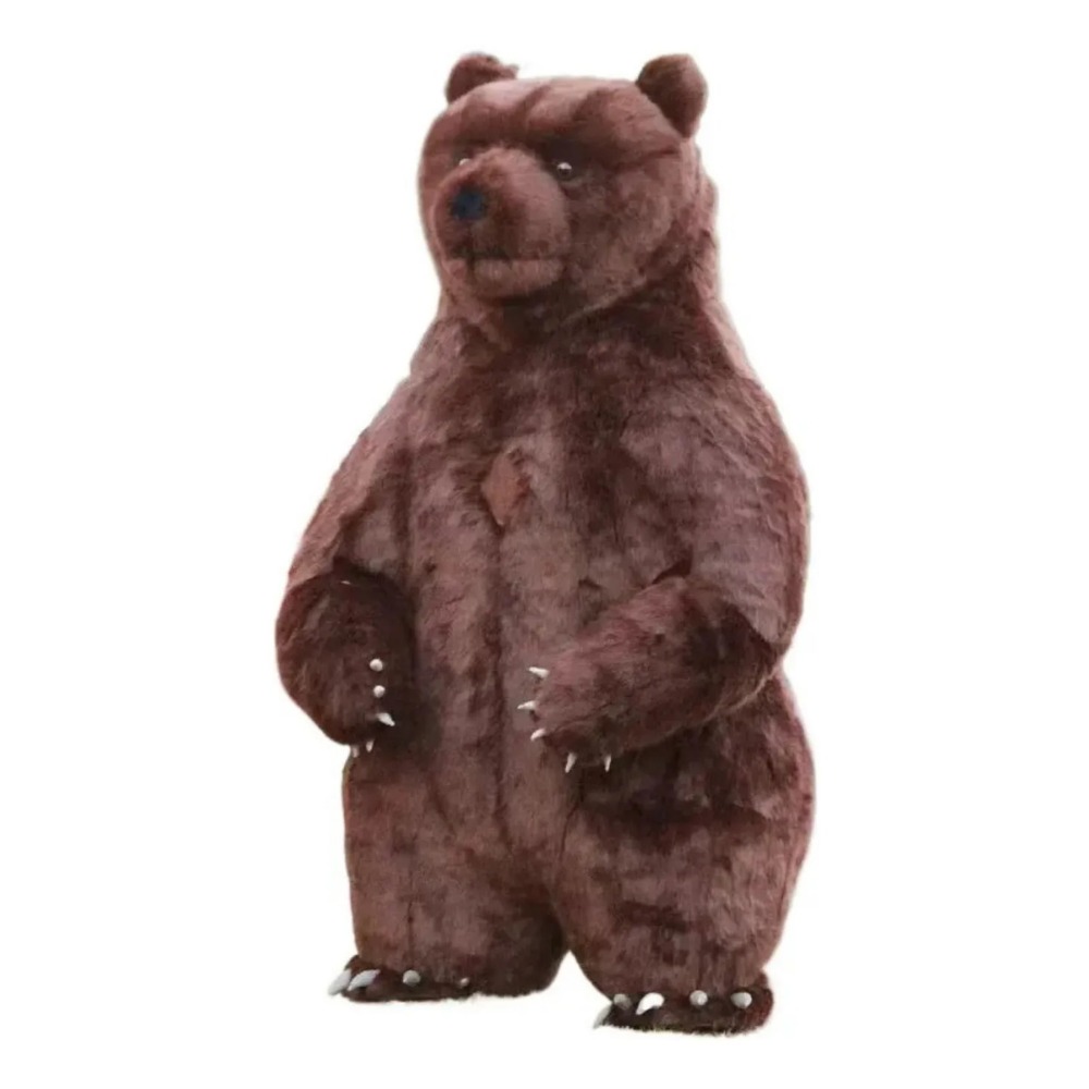 空気で膨らませるタイプの茶色いクマの着ぐるみ。大人用。ハロウ - Halloween Costume Adult のレビューと価格