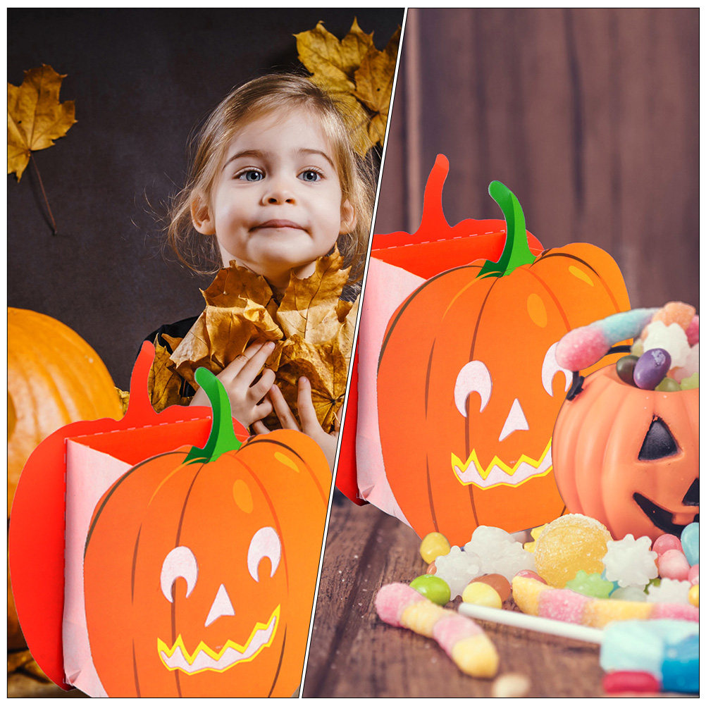 12個入り、装飾用バッグ、カボチャ型、くり抜き加工、難燃性紙 - Pumpkin Lantern Halloween のレビューと価格