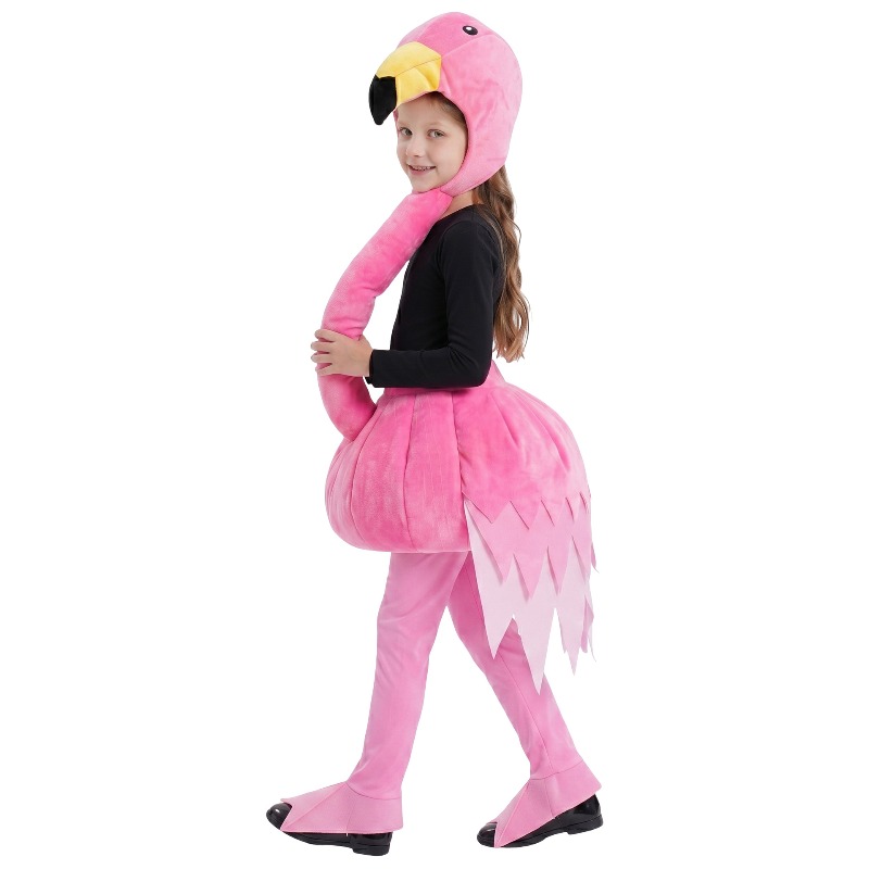 動物ピンクフラミンゴコスプレスーツ男の子女の子ハロウィン漫画 - Halloween Costume Kids のレビューと価格