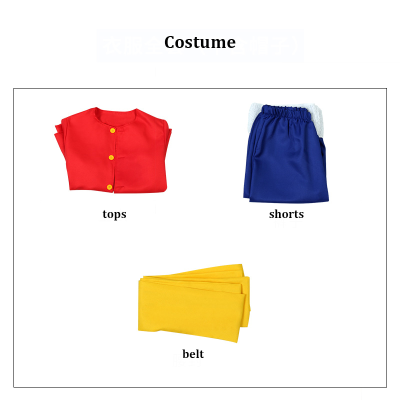 ルフィコスプレ衣装帽子かつらアニメ OP 子供大人ハロウィン - Halloween Costume Kids のレビューと価格