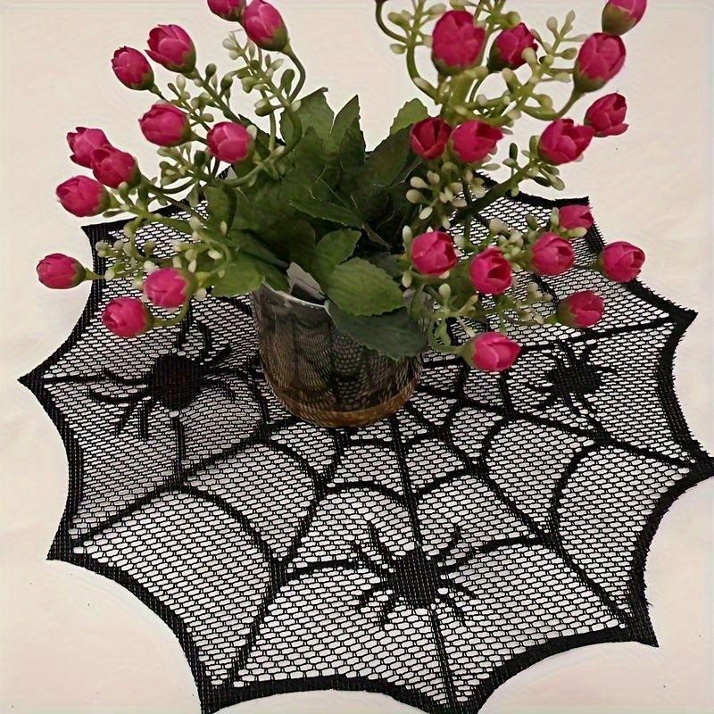 VIKAMA ハロウィン ブラックレース スパイダーウェブ  - Spider Web Halloween Decoration のレビューと価格