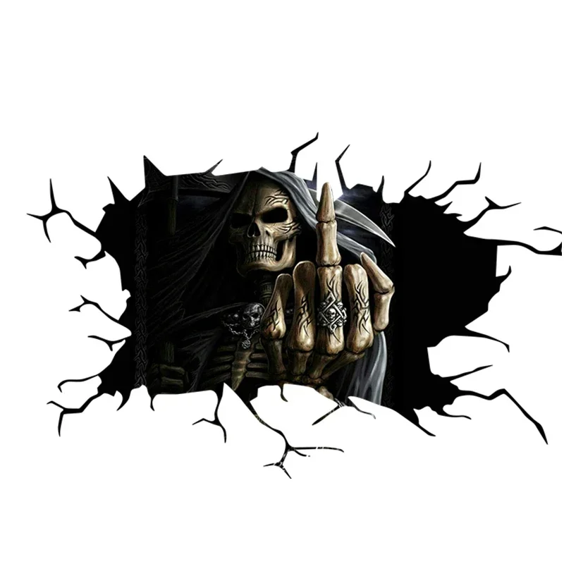 ハロウィーンの骸骨をモチーフにしたホラーカー用ステッカー。P - Halloween Skeleton Decoration のレビューと価格