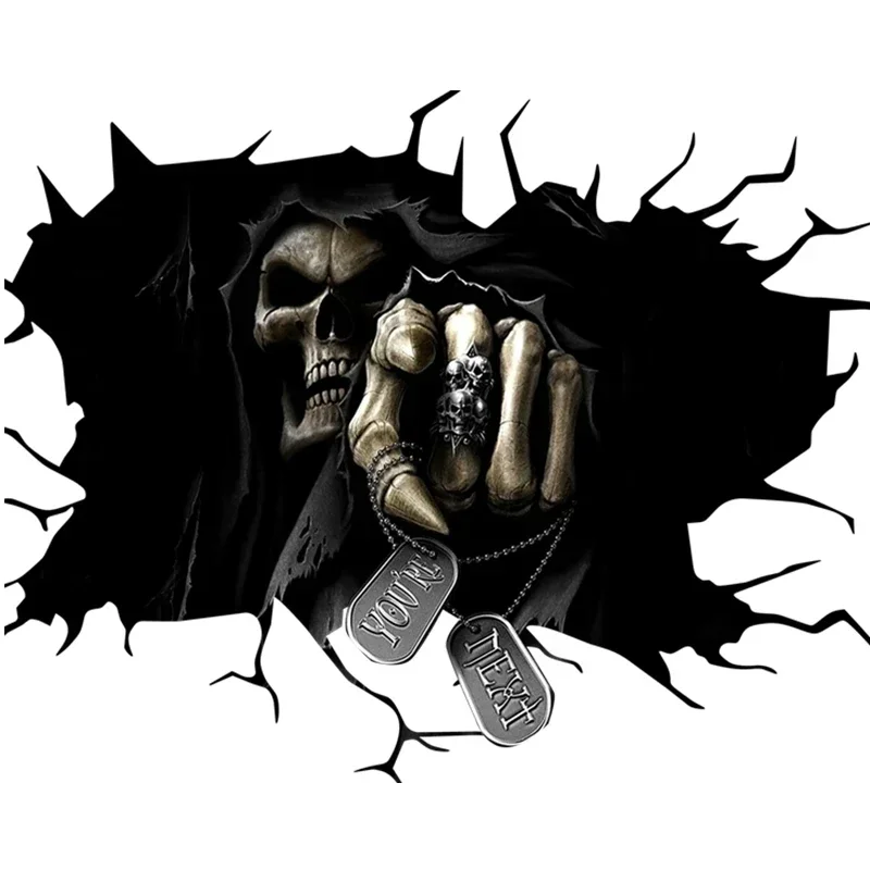 ハロウィーンの骸骨をモチーフにしたホラーカー用ステッカー。P - Halloween Skeleton Decoration のレビューと価格