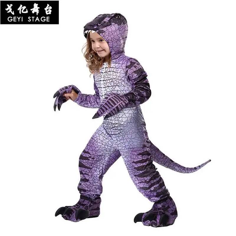 ラプターハロウィン新作パープルラプター ジュラシックホットパ - Halloween Costume Kids のレビューと価格