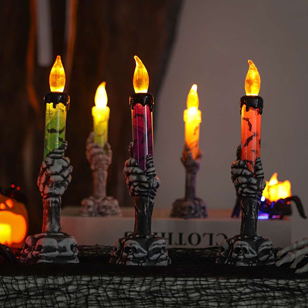 ハロウィーンの骸骨の手の形をしたキャンドルライト、LEDラン - Halloween Pumpkin Decor Led のレビューと価格