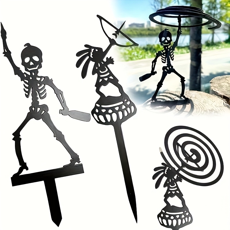 2D 1個入り メタル製ポータブルスケルトンアーチェリースタ - Halloween Skeleton Decoration のレビューと価格